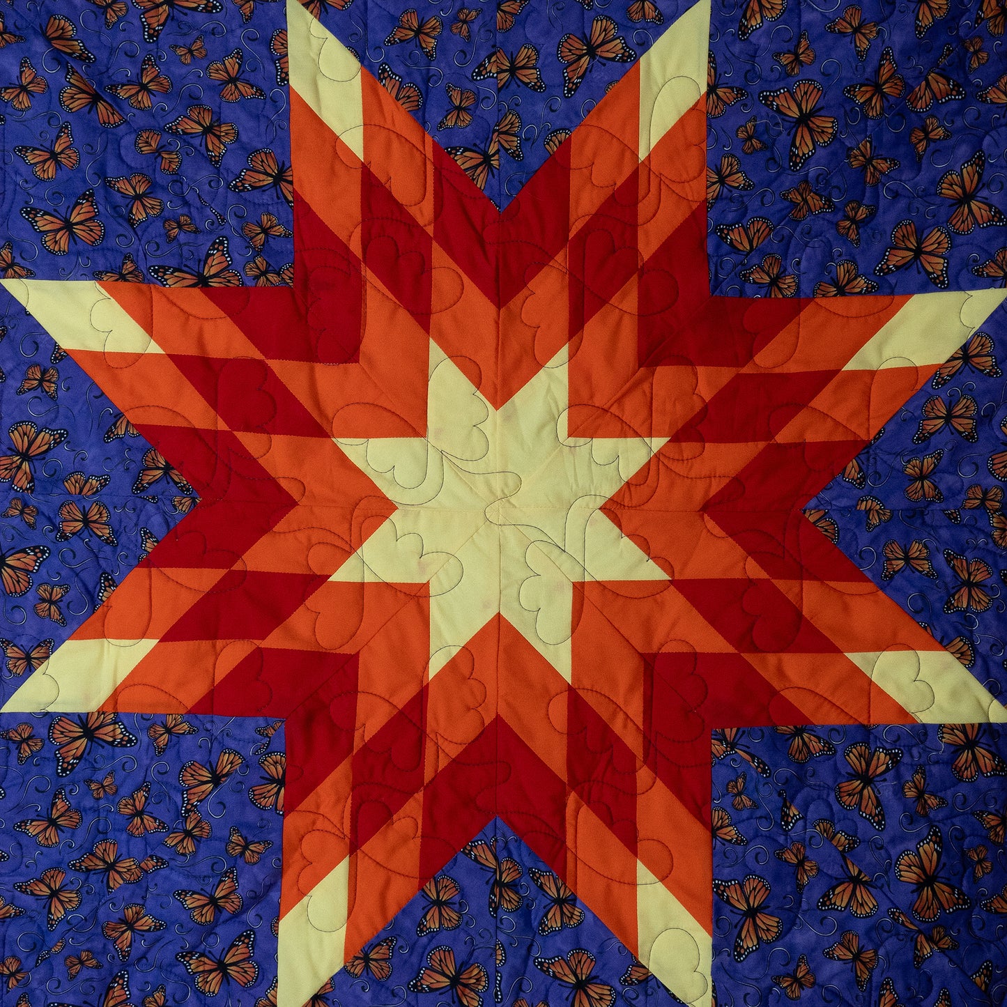 Purple Butterfly Starblanket | Baby Size 42" x 42"