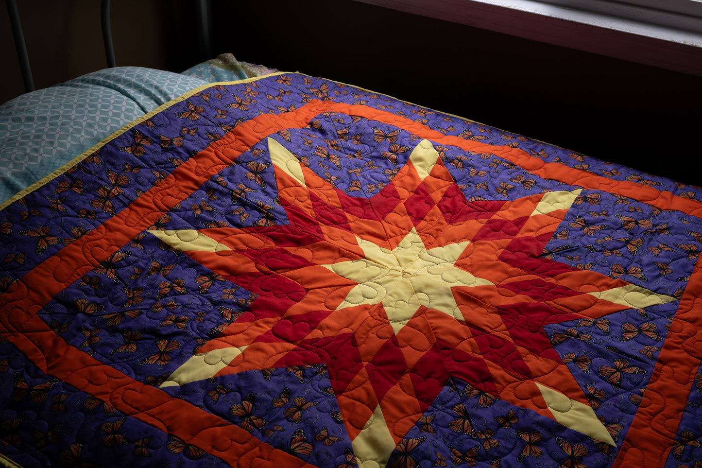 Purple Butterfly Starblanket | Baby Size 42" x 42"