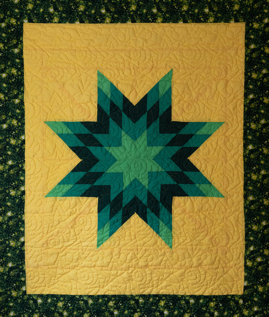 Electric Green Starblanket | Toddler 42" by 52"