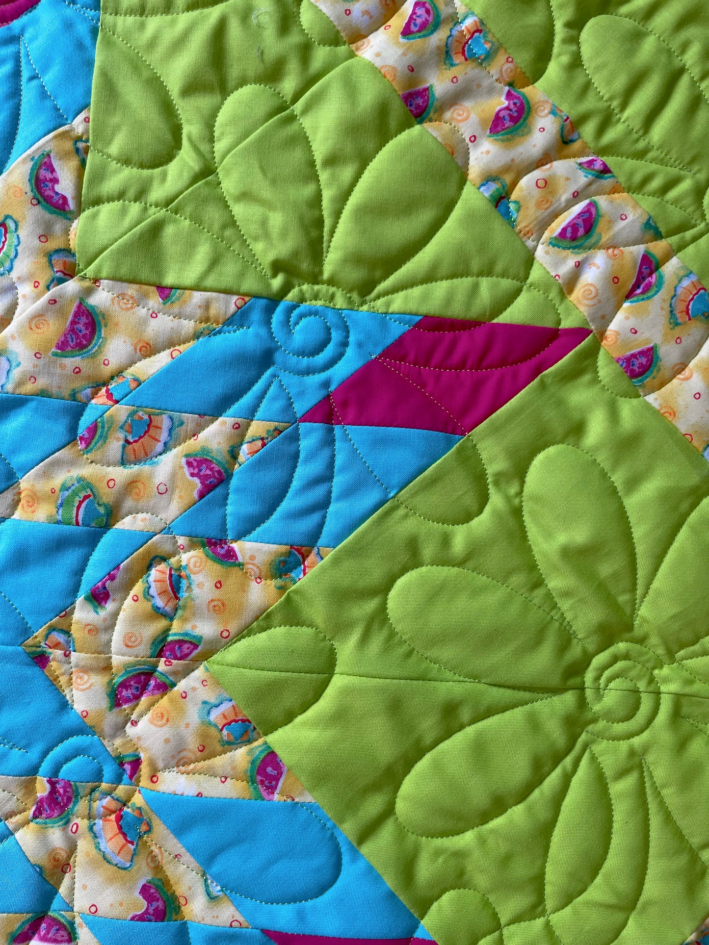 Bold Lime Starblanket | Baby Size 50" by 50"
