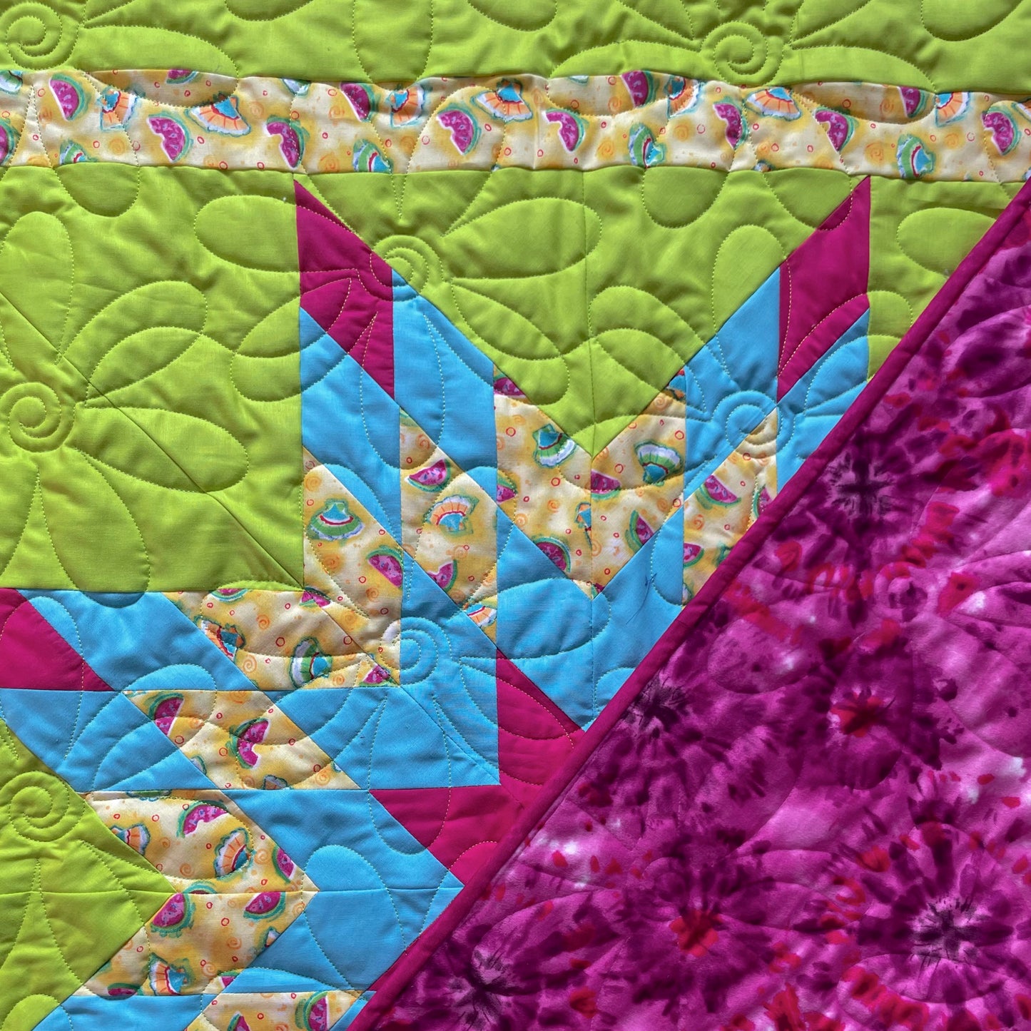 Bold Lime Starblanket | Baby Size 50" by 50"