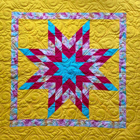 Zesty Lemon Starblanket | Baby Size 50" by 50"
