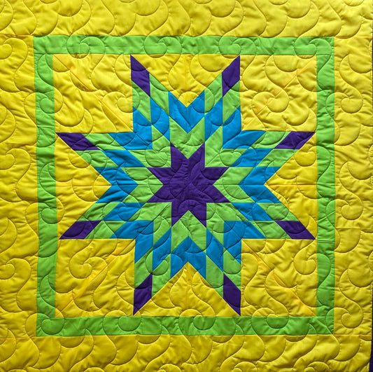 Citrus Swirl Starblanket | Baby Size 50" by 50"
