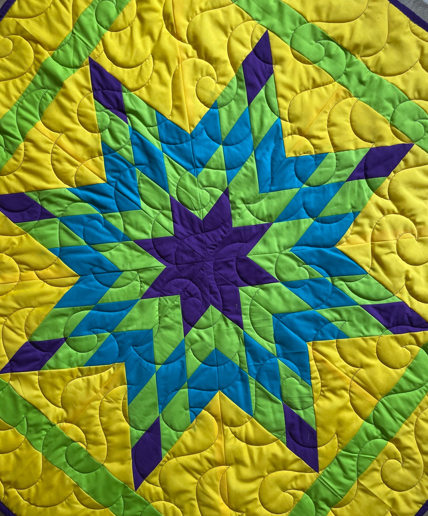 Citrus Swirl Starblanket | Baby Size 50" by 50"