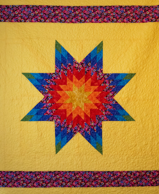 Sunshine Rainbow Starblanket | Throw Size 69" x 58"